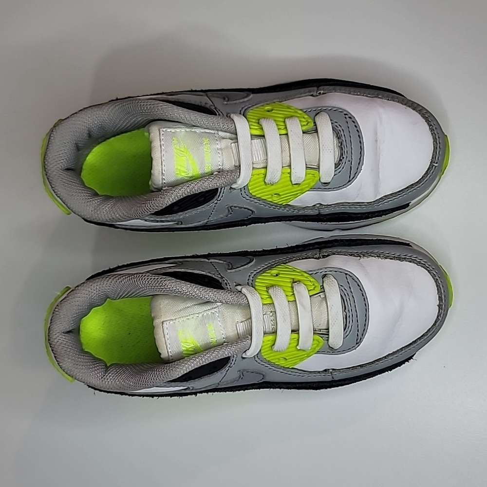 NIKE Air Max 90 Volt Neon Lace Up Elastic Colorblock - Picture 4 of 8
